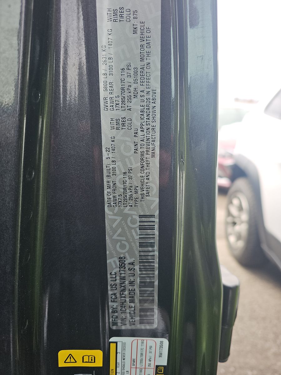 2022 Jeep Wrangler Unlimited Rubicon AWD