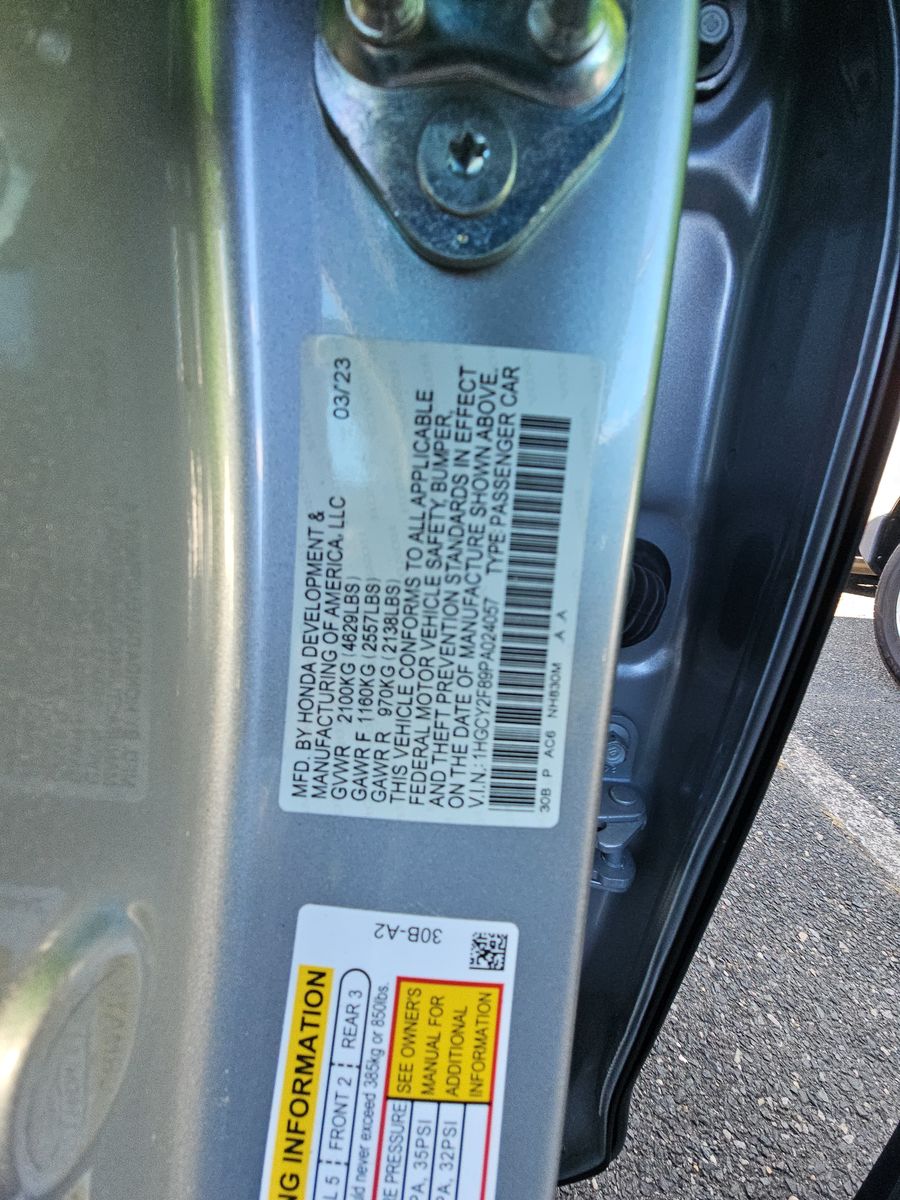 2023 Honda Accord Hybrid Touring FWD