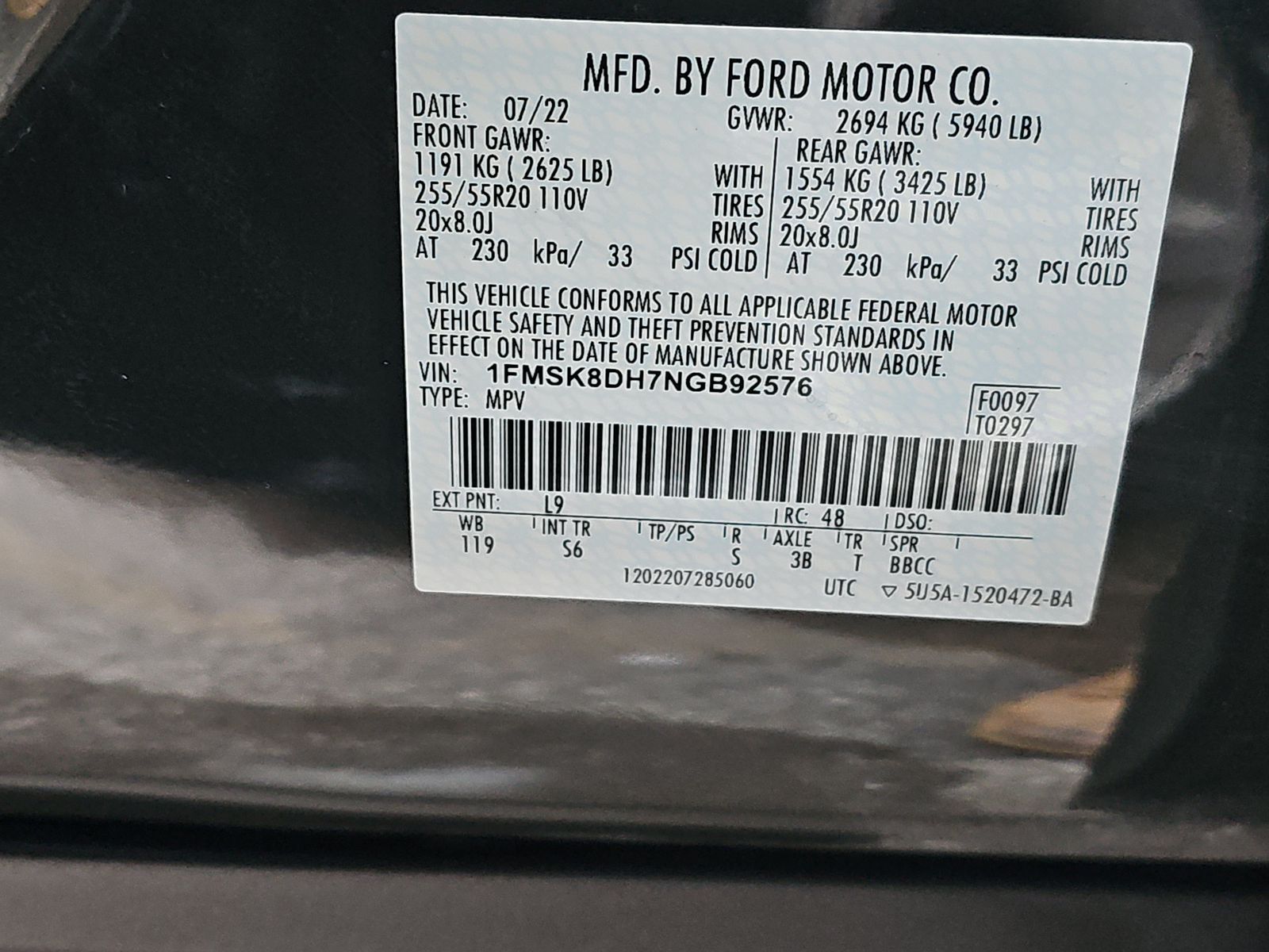 2022 Ford Explorer XLT AWD