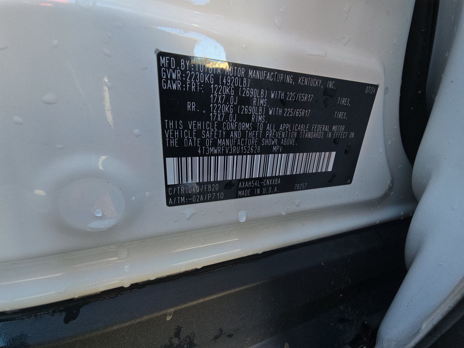 2024 Toyota RAV4 Hybrid LE AWD