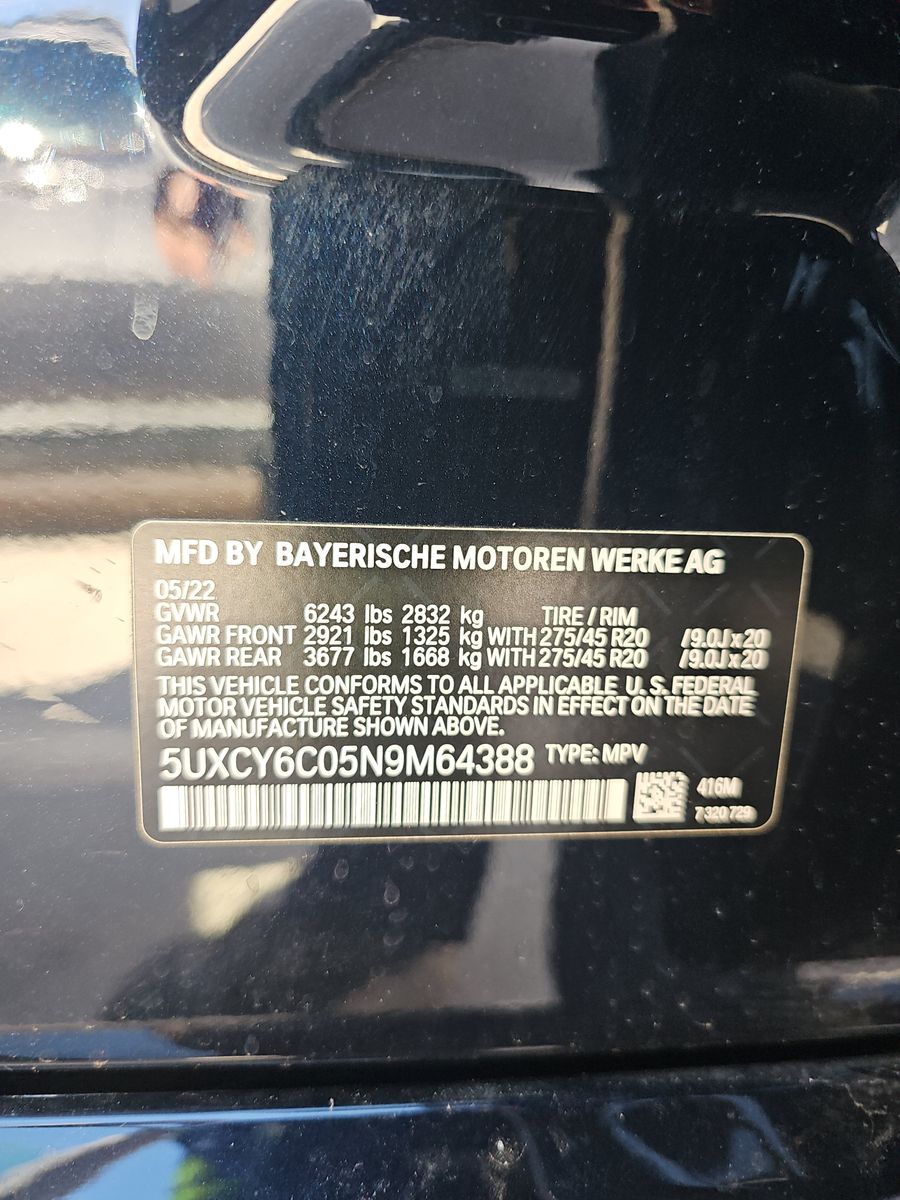 2022 BMW X6 xDrive40i AWD