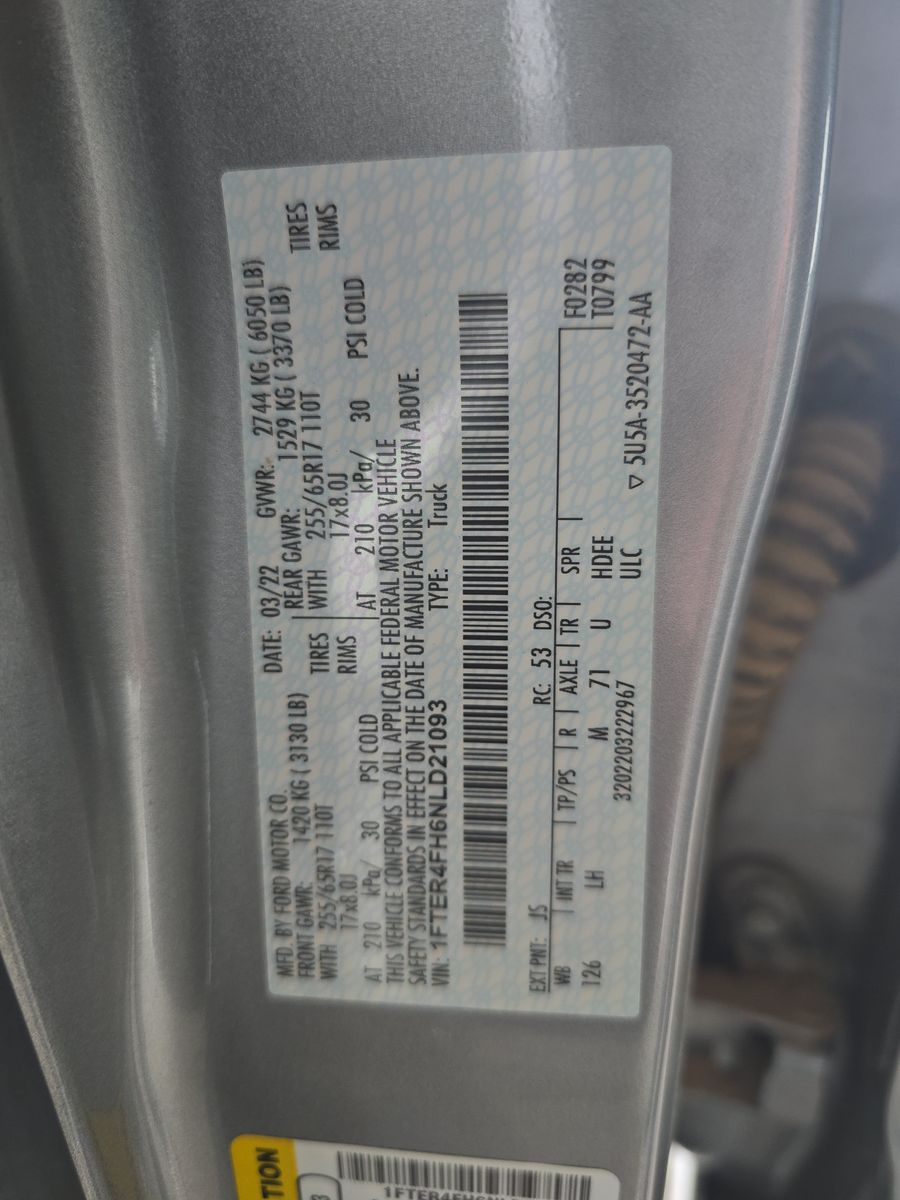 2022 Ford Ranger XLT AWD