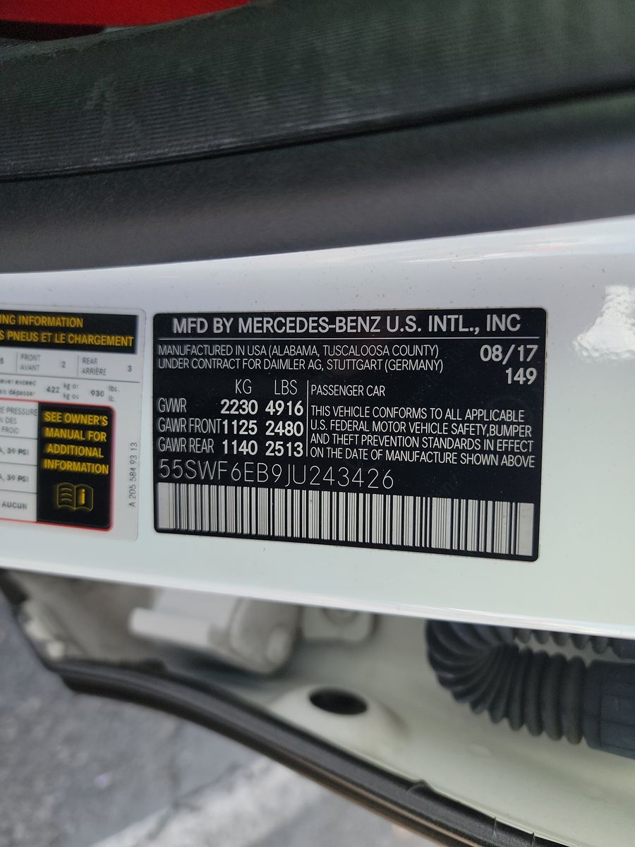 2018 Mercedes-Benz C-Class AMG C 43 AWD