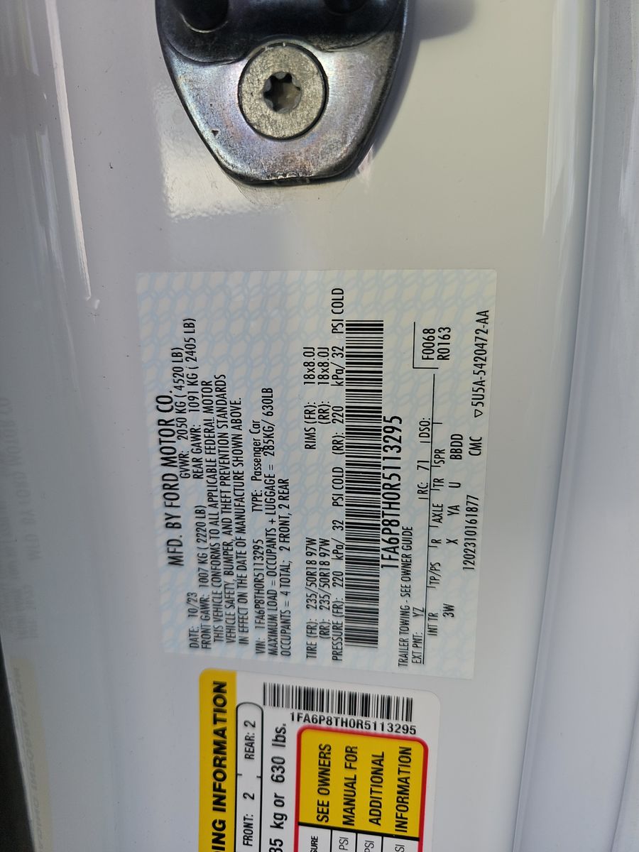 2024 Ford Mustang EcoBoost Premium RWD