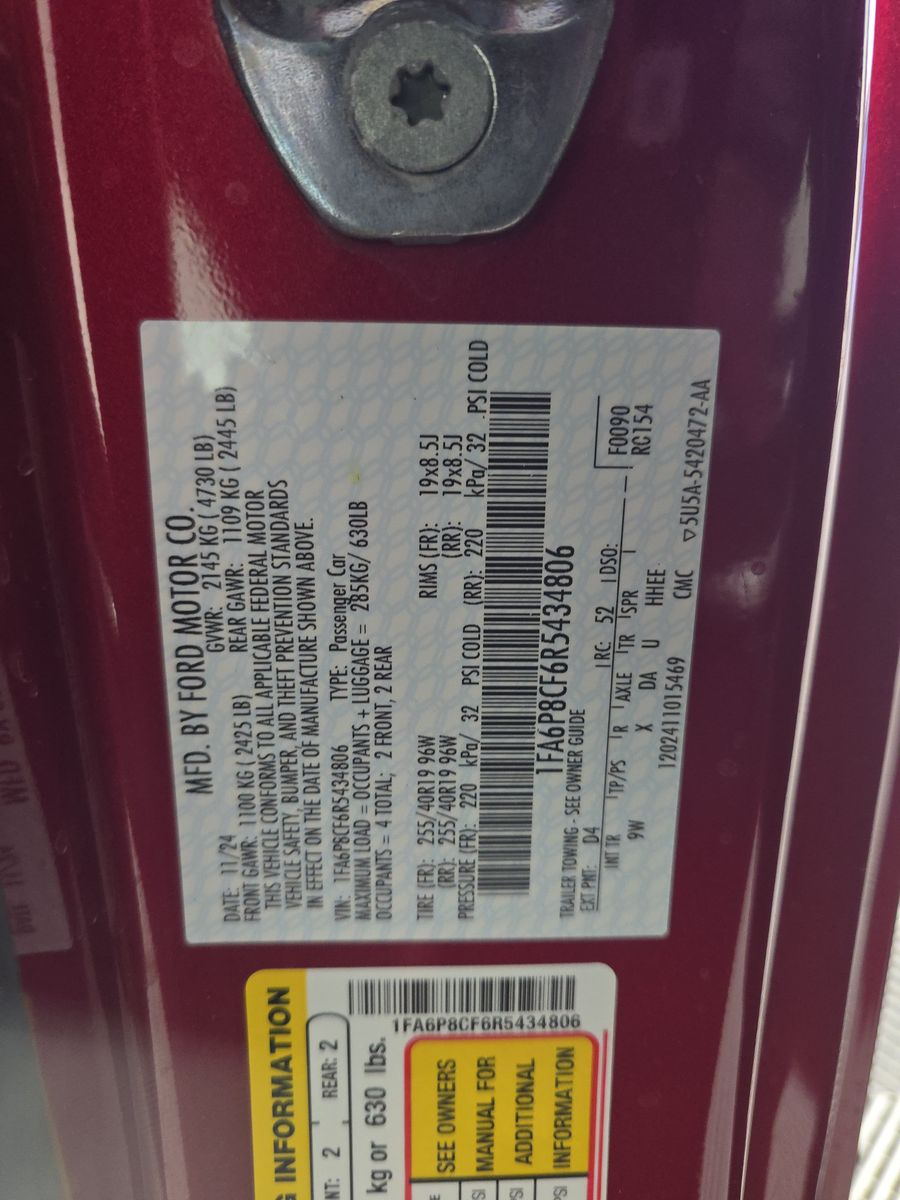 2024 Ford Mustang GT Premium RWD