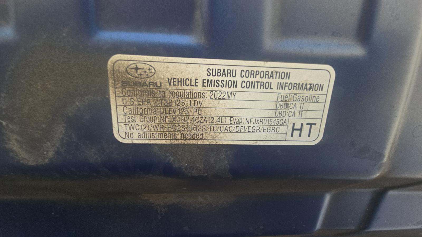 2022 Subaru WRX Base AWD