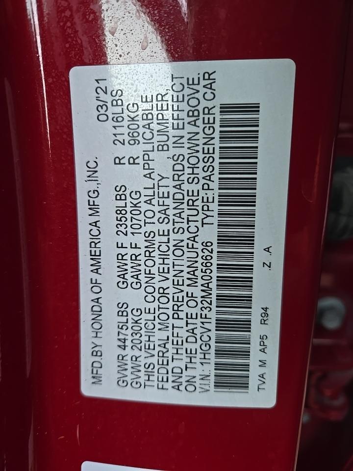 2021 Honda Accord Sport FWD