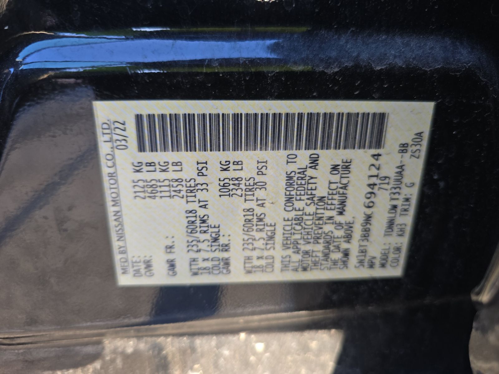 2022 Nissan Rogue SV AWD