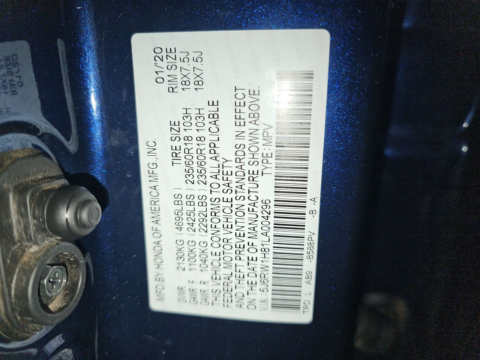 2020 Honda CR-V EX-L FWD