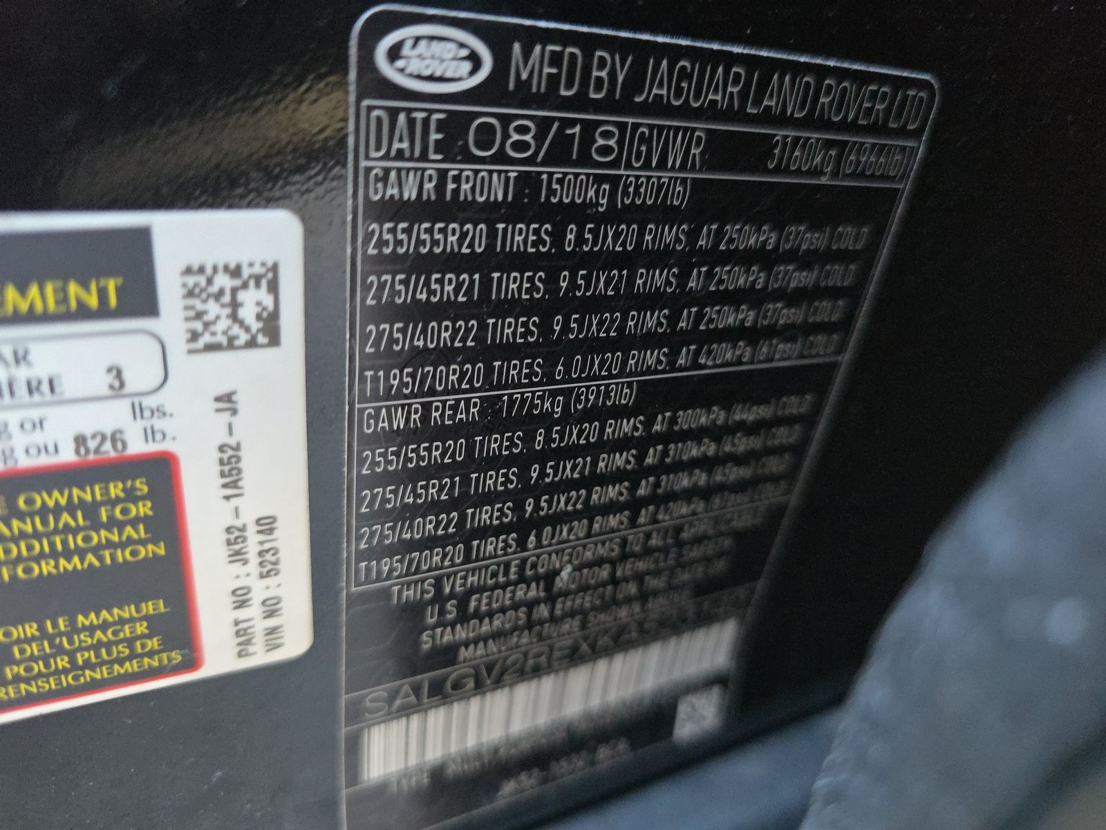 2019 Land Rover Range Rover Autobiography AWD