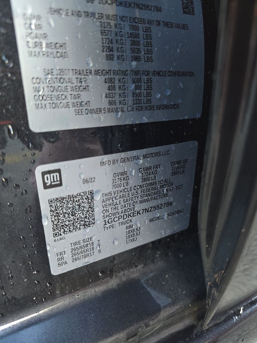 2022 Chevrolet Silverado 1500 LT AWD