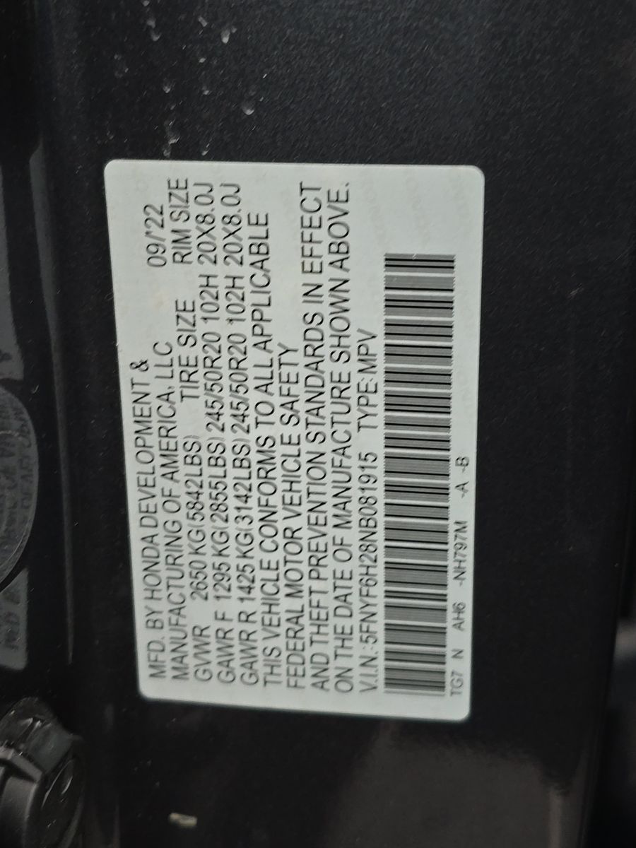 2022 Honda Pilot Special Edition AWD