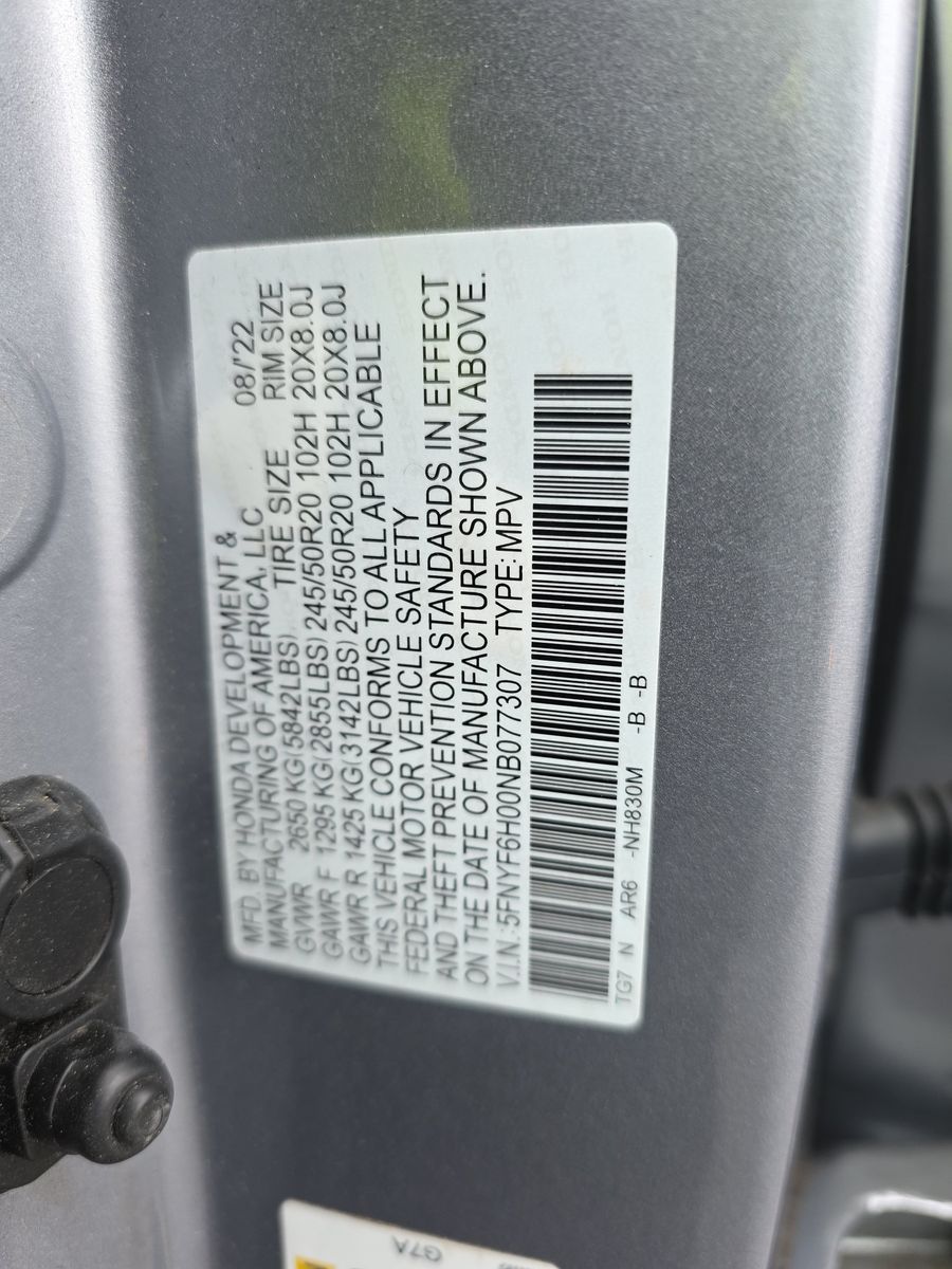 2022 Honda Pilot Elite AWD