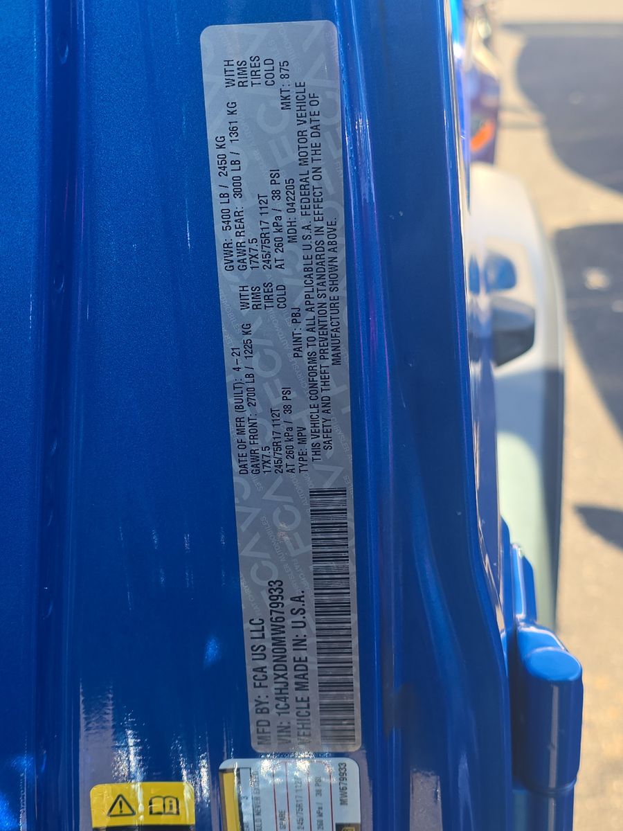 2021 Jeep Wrangler Unlimited Sport Freedom Edition AWD