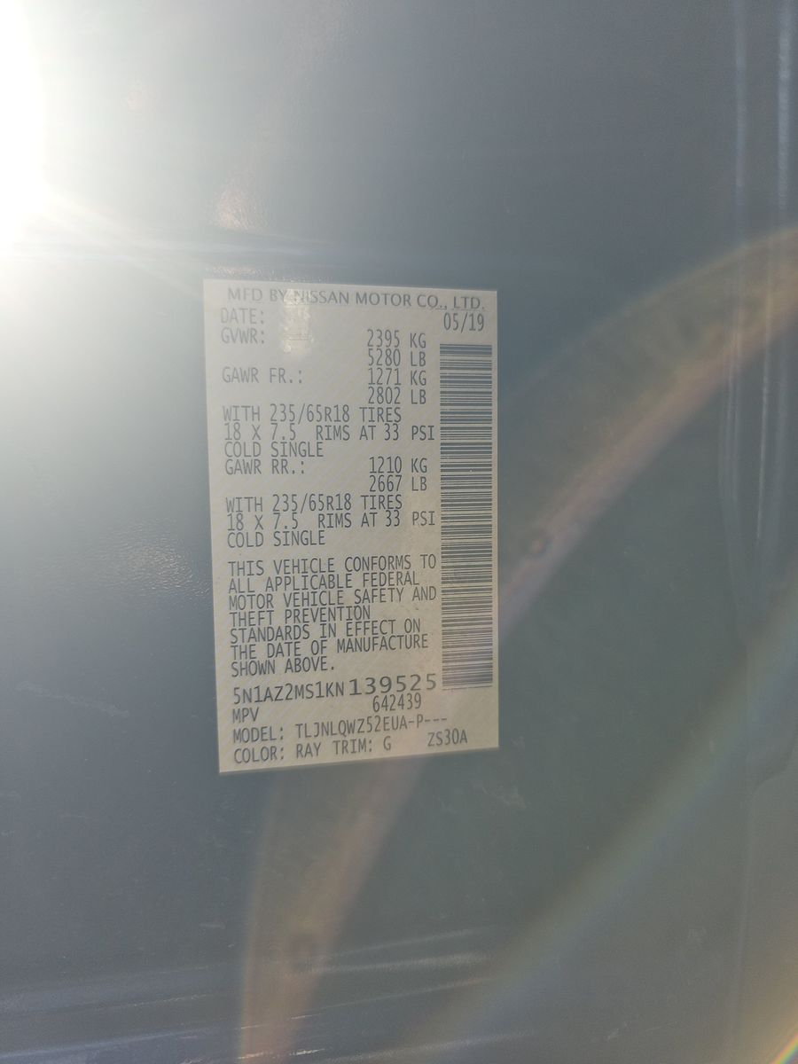 2019 Nissan Murano SV AWD