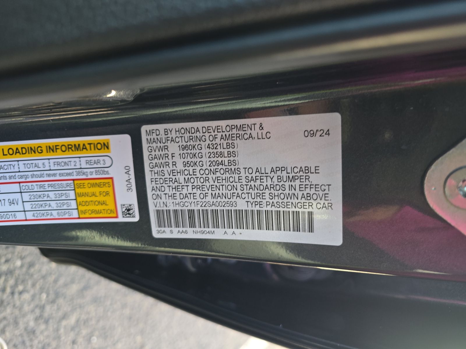 2025 Honda Accord LX FWD