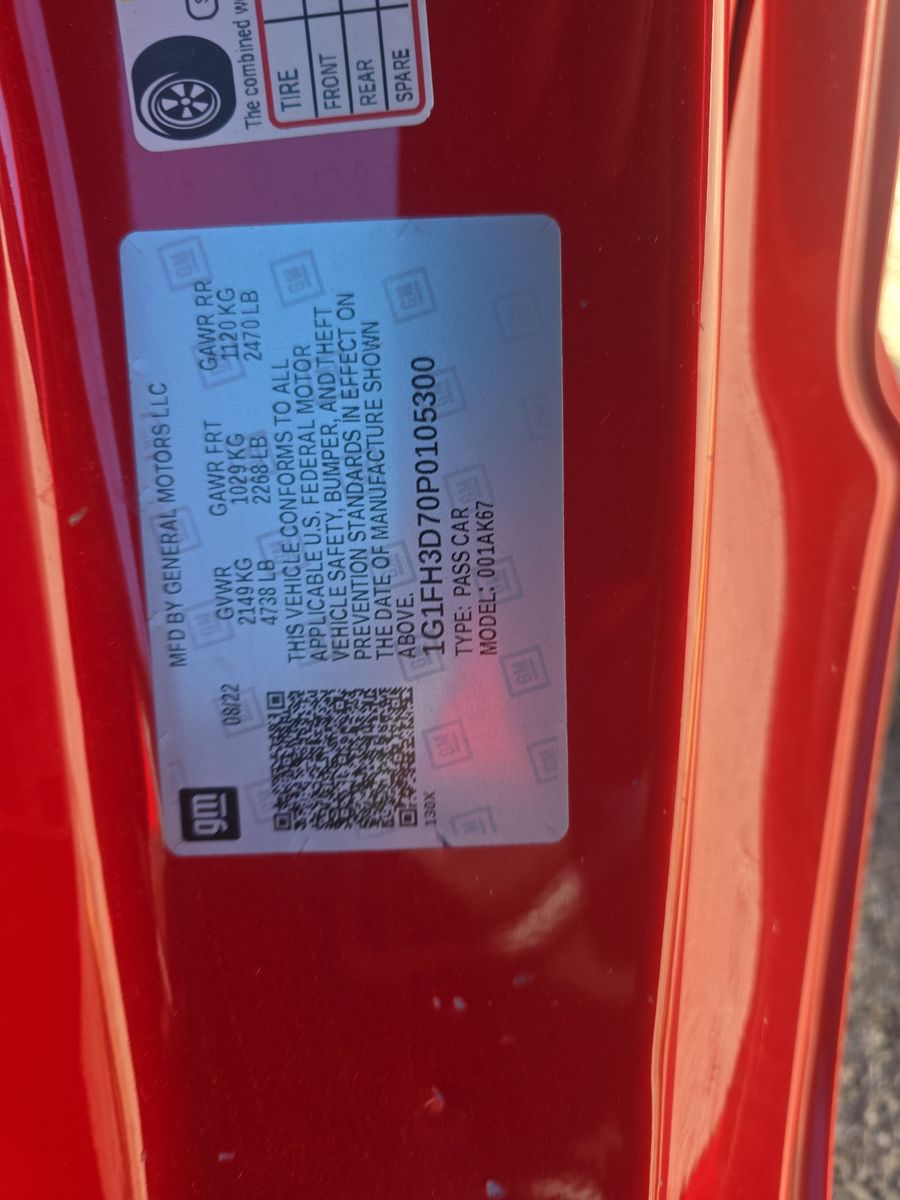 2023 Chevrolet Camaro 2SS RWD