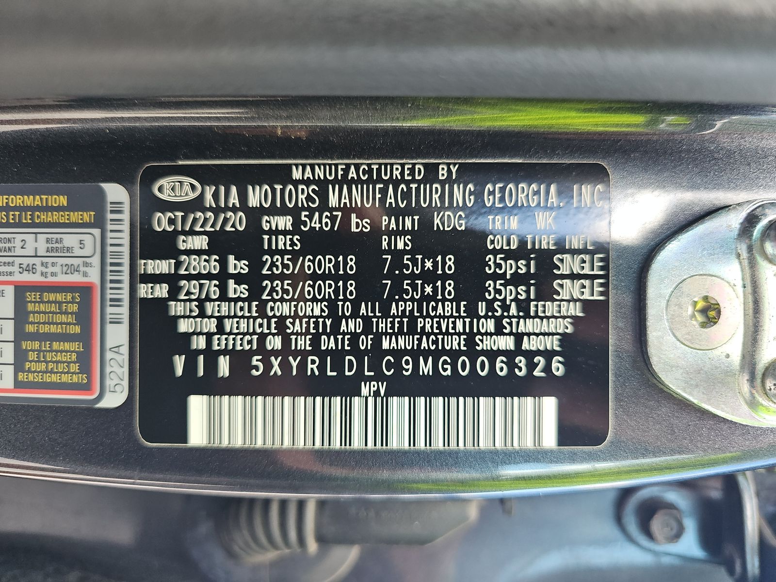 2021 Kia Sorento S AWD