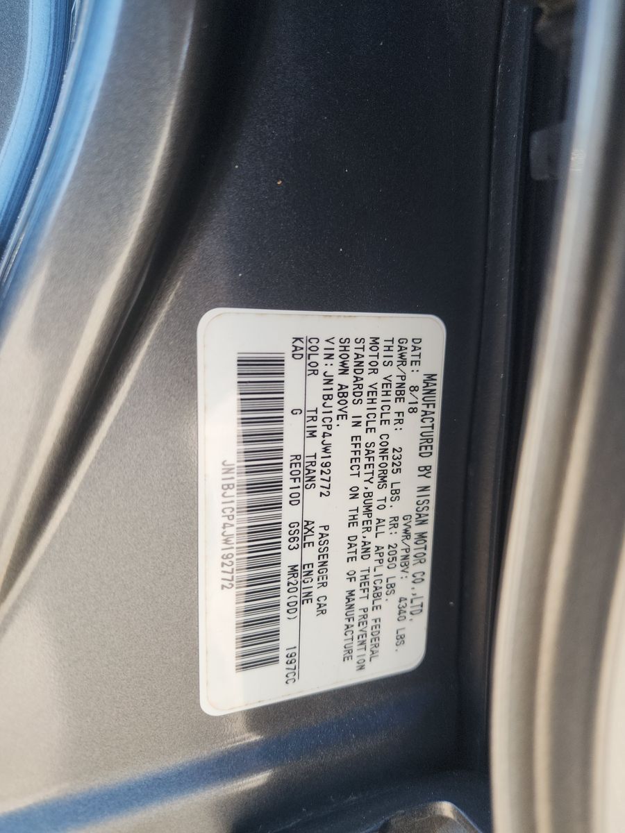 2018 Nissan Rogue Sport SV FWD