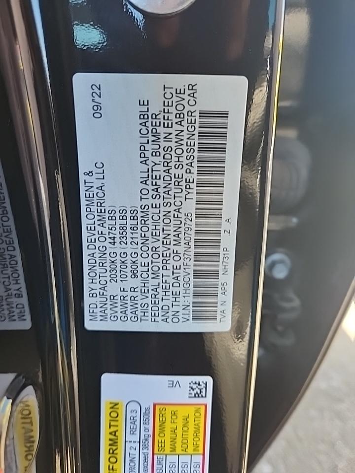 2022 Honda Accord Sport FWD