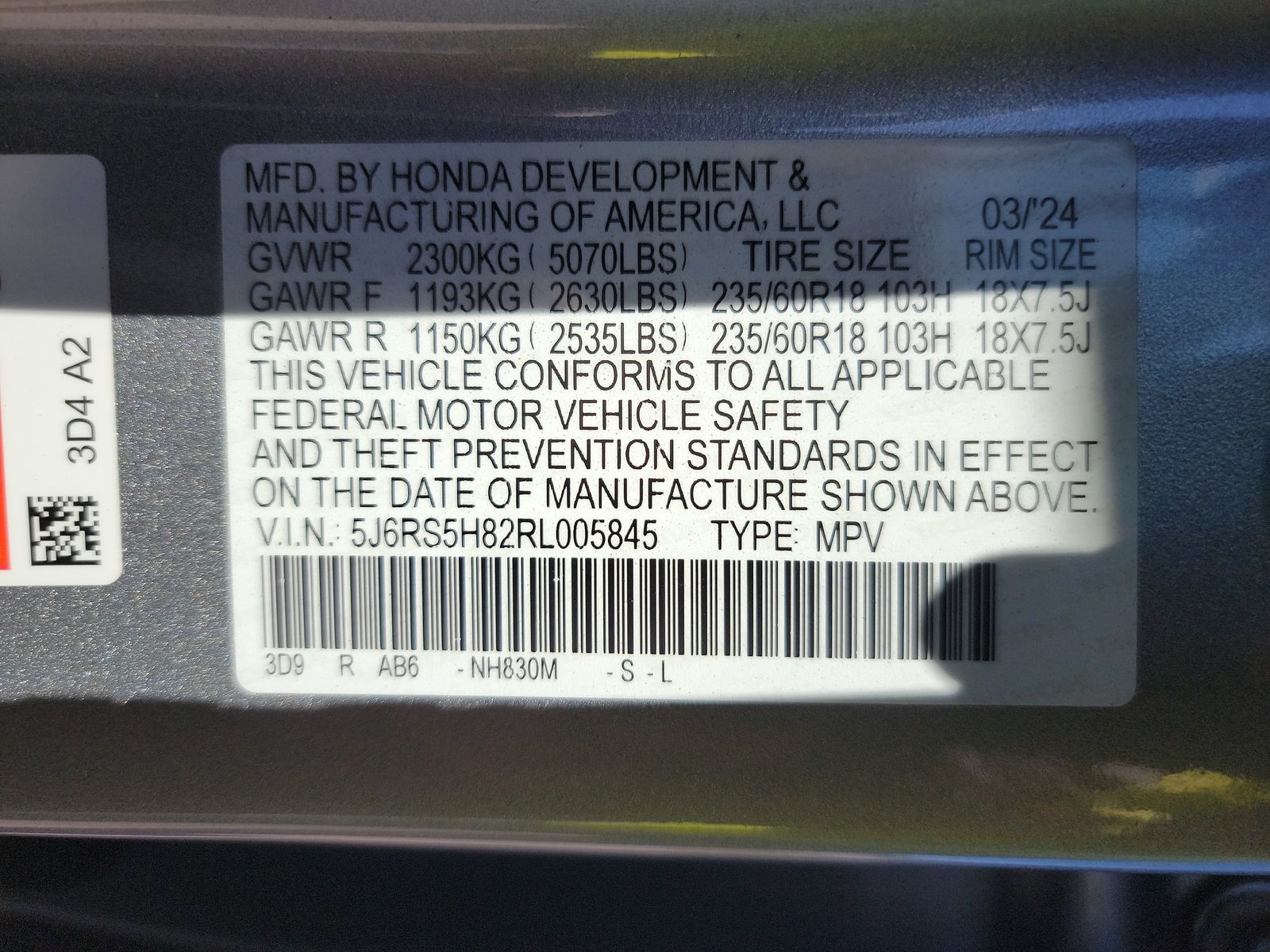 2024 Honda CR-V Hybrid Sport-L FWD