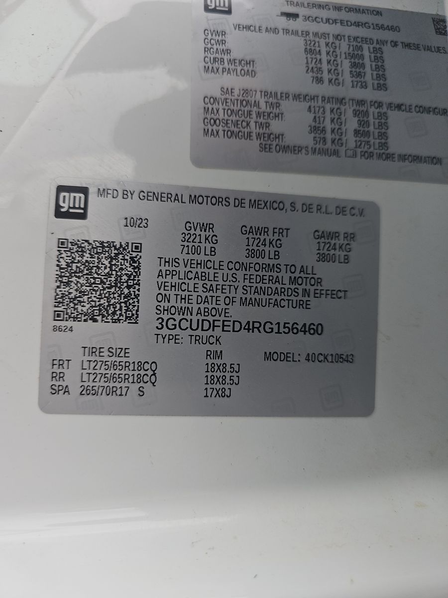 2024 Chevrolet Silverado 1500 LT Trail Boss AWD