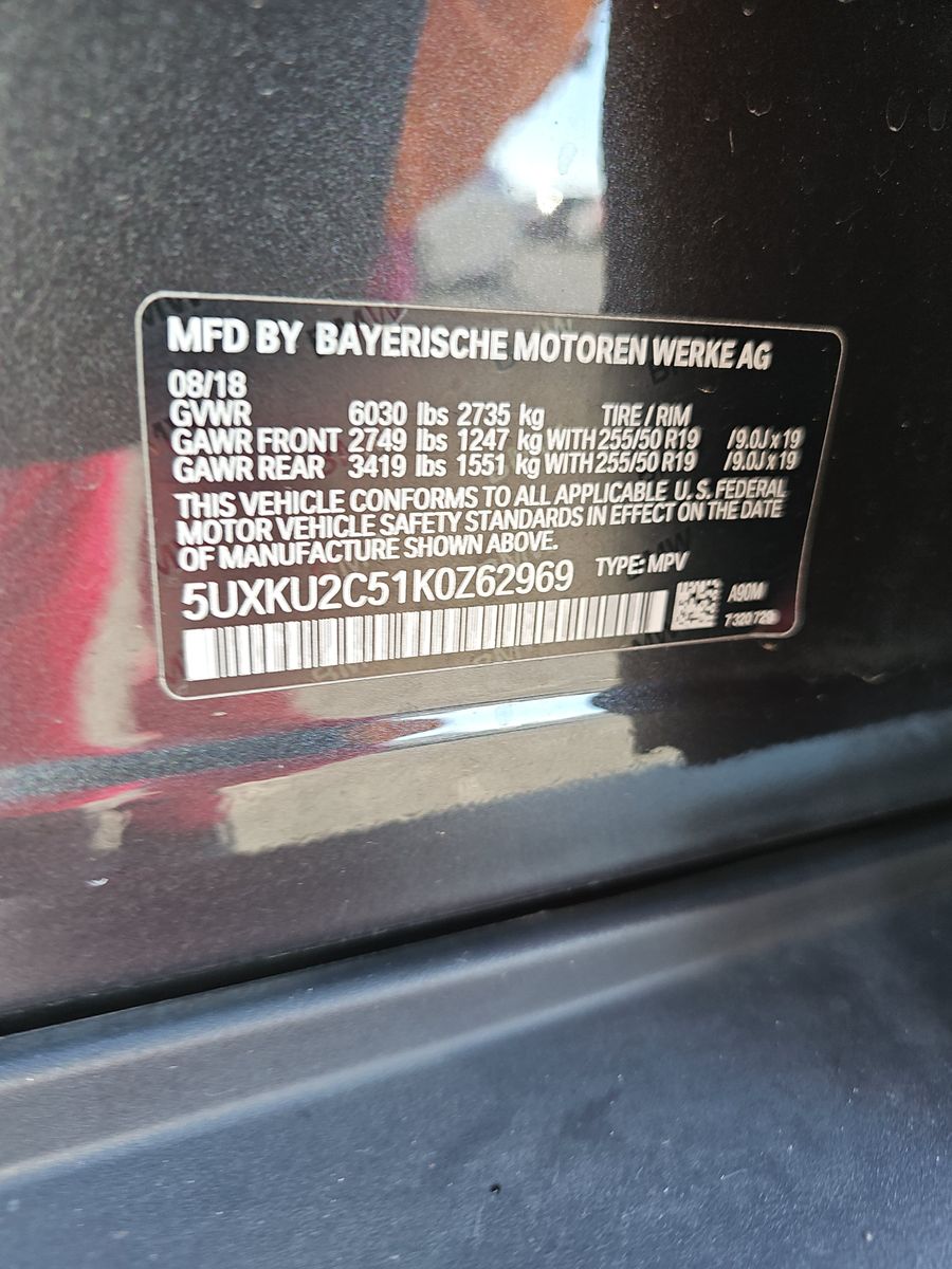 2019 BMW X6 xDrive35i AWD