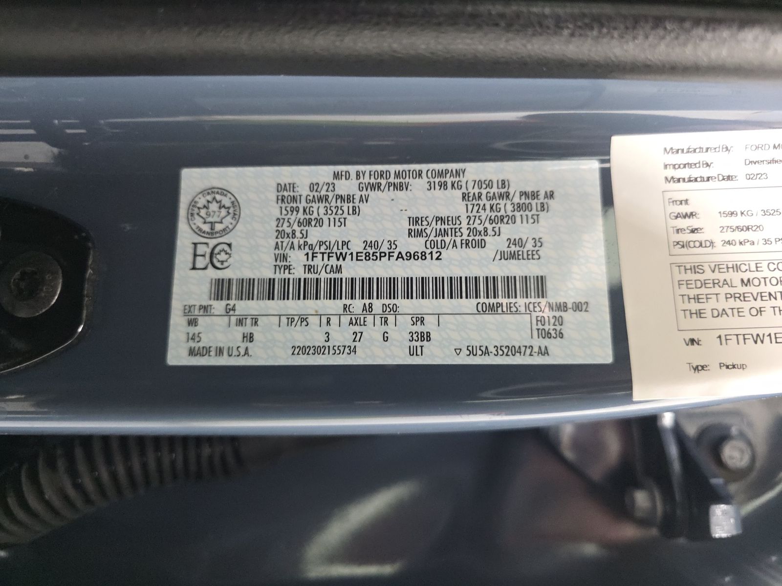 2023 Ford F-150 Lariat AWD