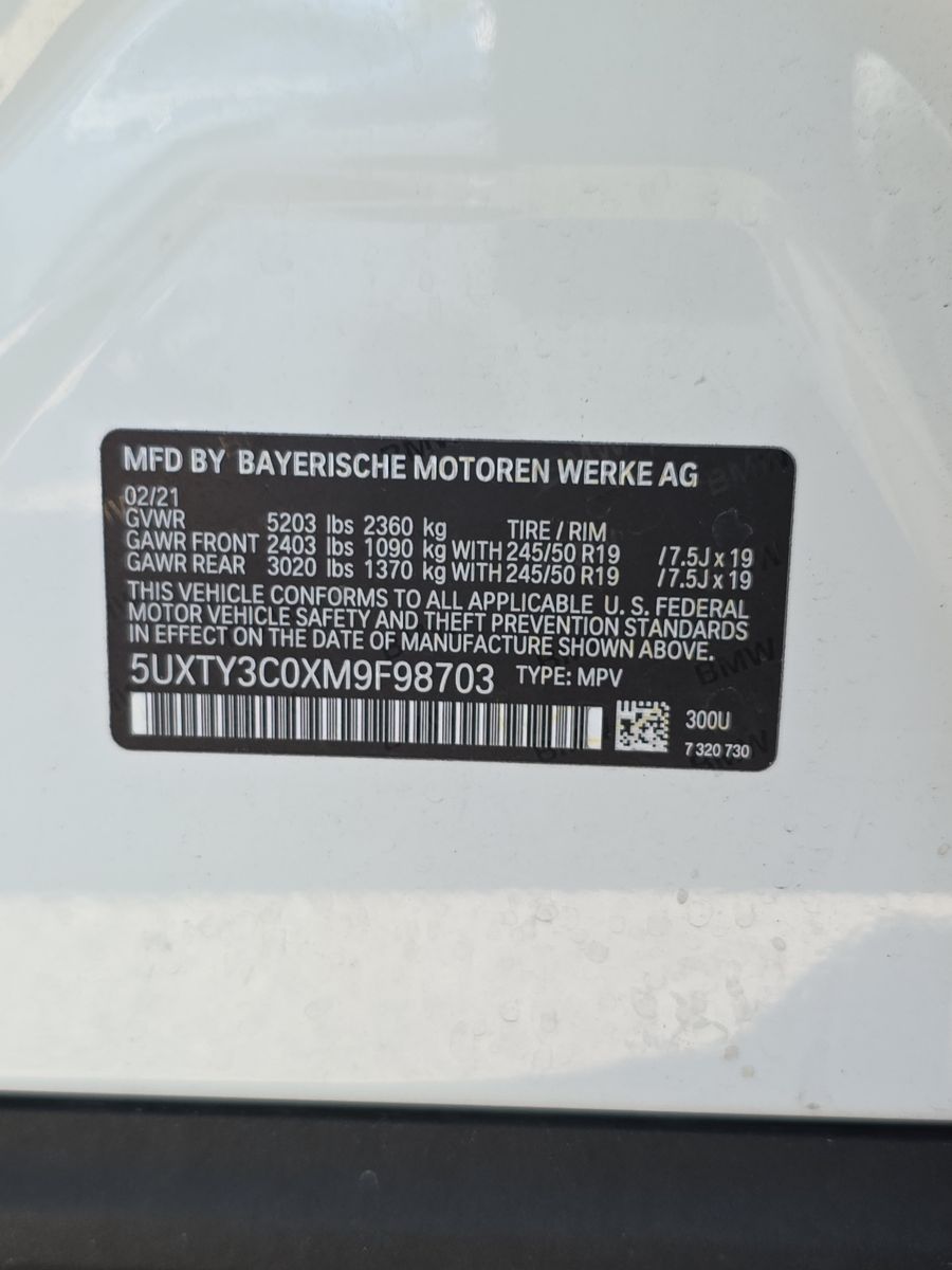 2021 BMW X3 sDrive30i RWD