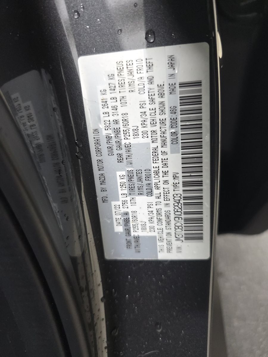 2022 MAZDA CX-9 Touring AWD