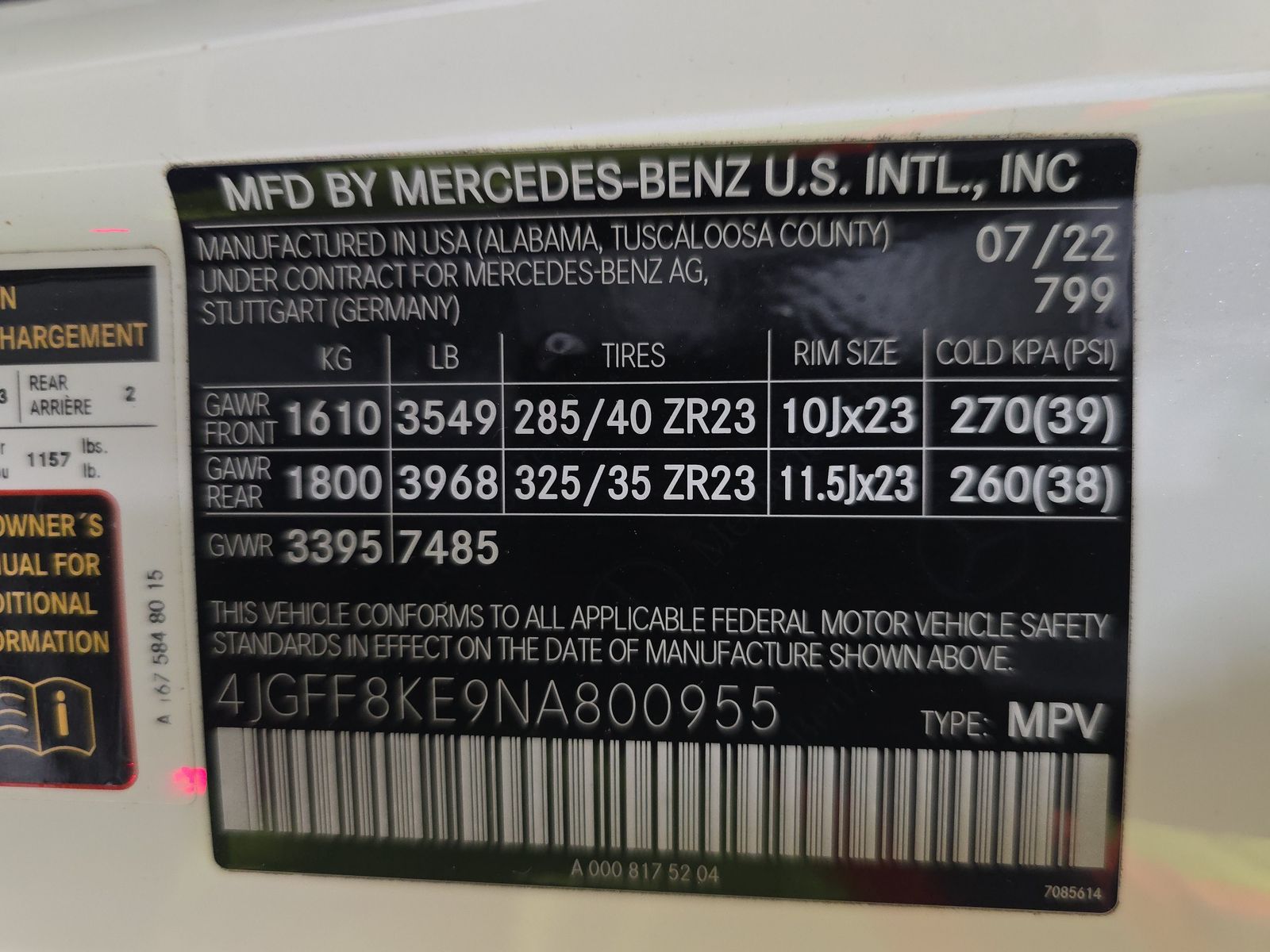 2022 Mercedes-Benz GLS AMG GLS 63 AWD