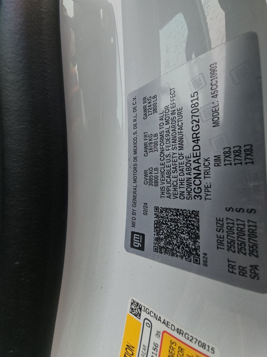 2024 Chevrolet Silverado 1500 Work Truck RWD