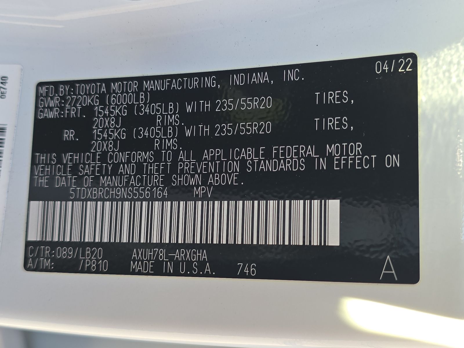 2022 Toyota Highlander Hybrid Limited AWD