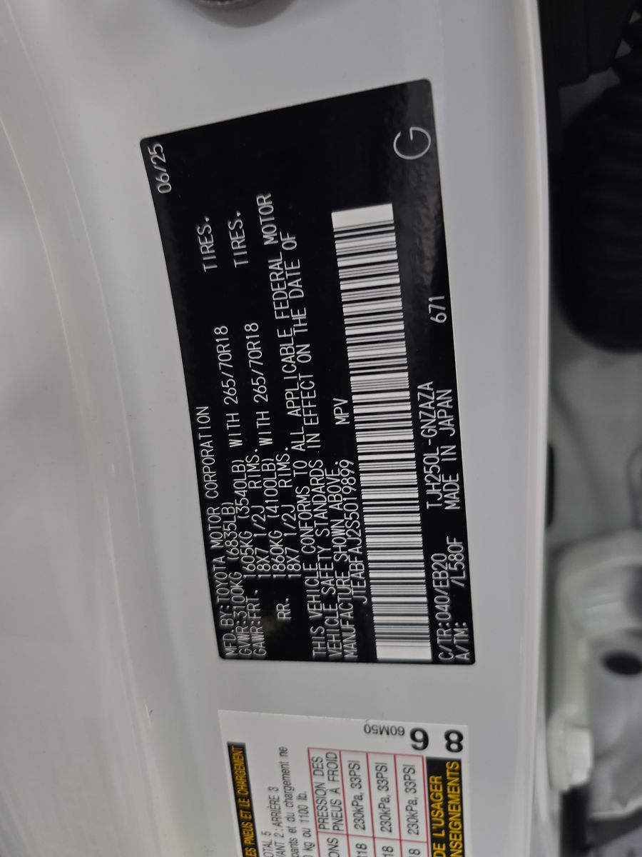 2025 Toyota Land Cruiser Base AWD