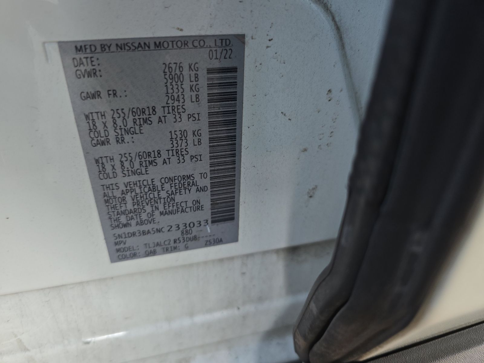 2022 Nissan Pathfinder SV FWD