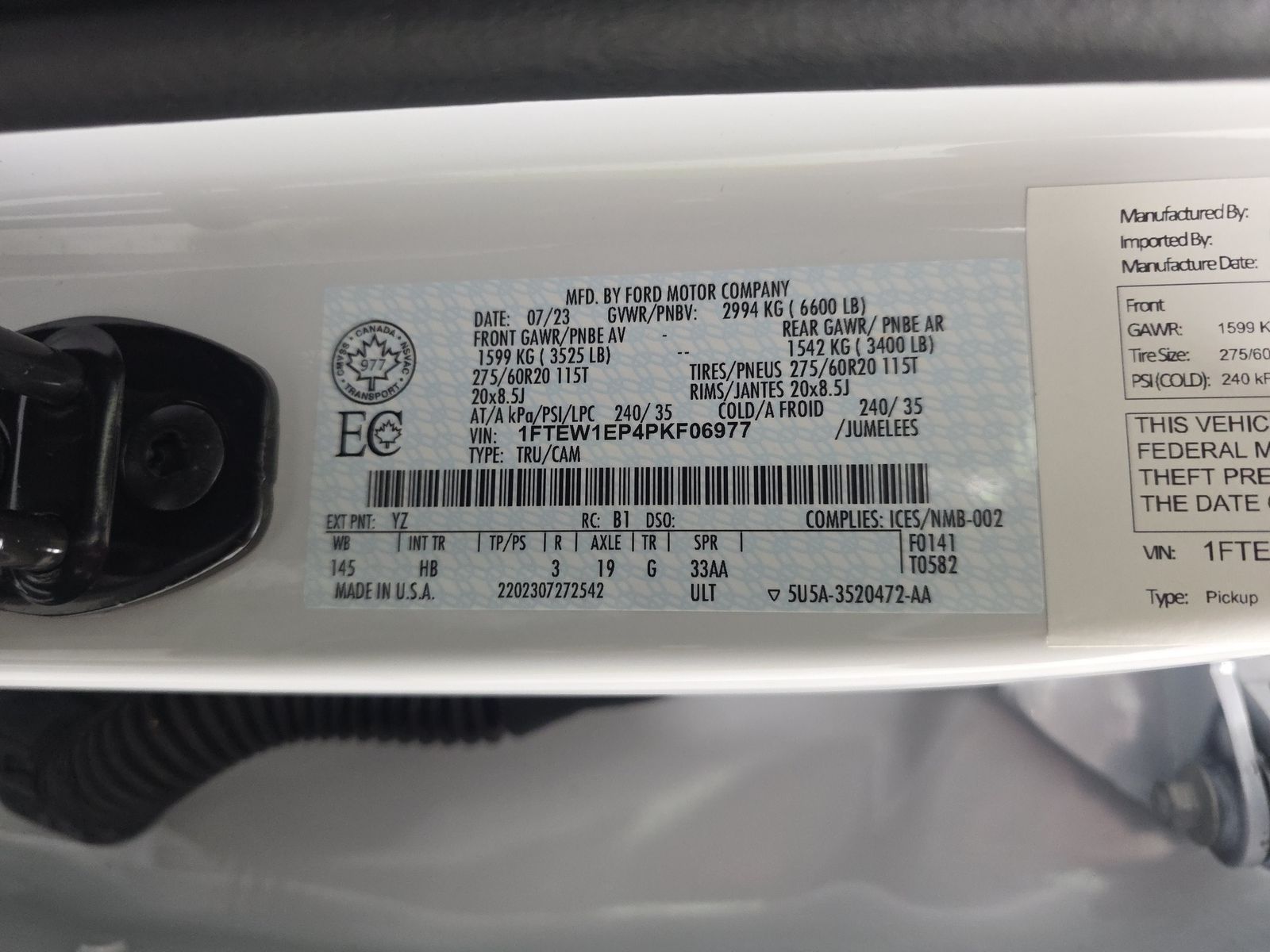 2023 Ford F-150 Lariat AWD