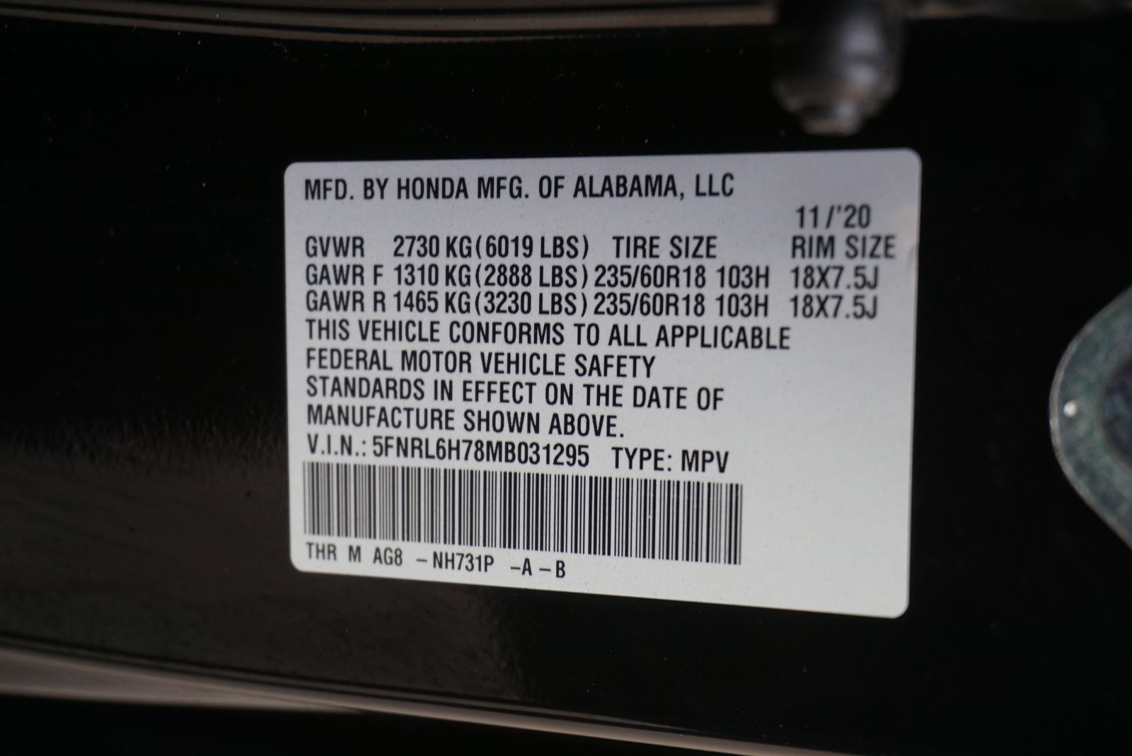 2021 Honda Odyssey EX-L FWD