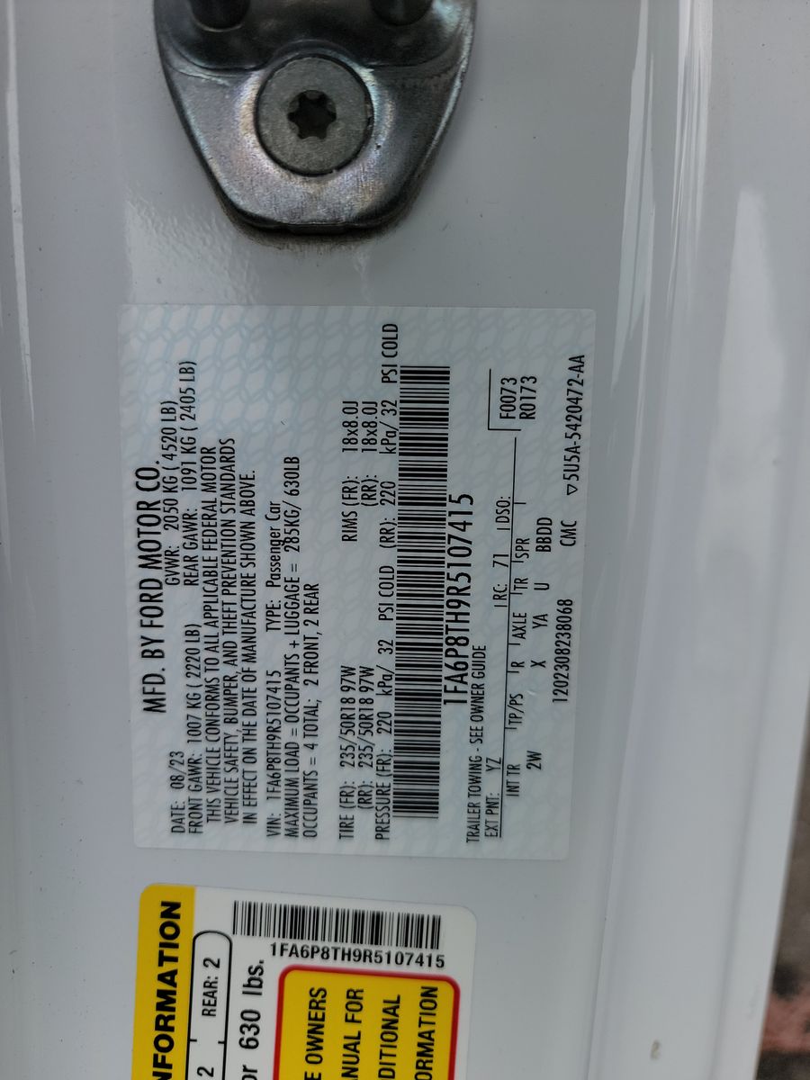 2024 Ford Mustang EcoBoost RWD