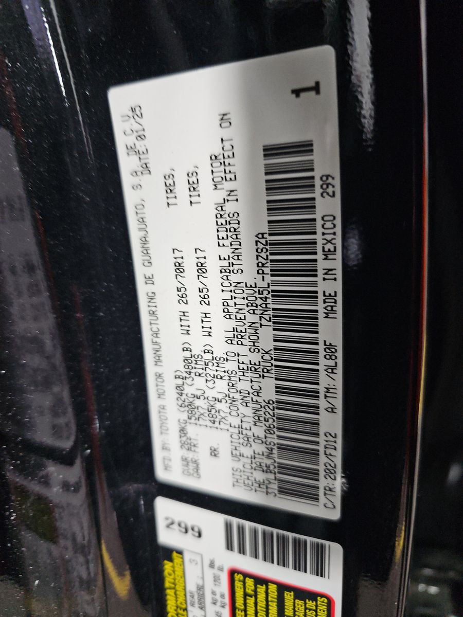 2025 Toyota Tacoma TRD Off-Road AWD