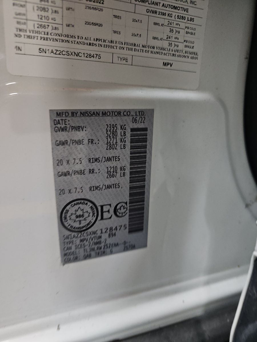 2022 Nissan Murano SL AWD