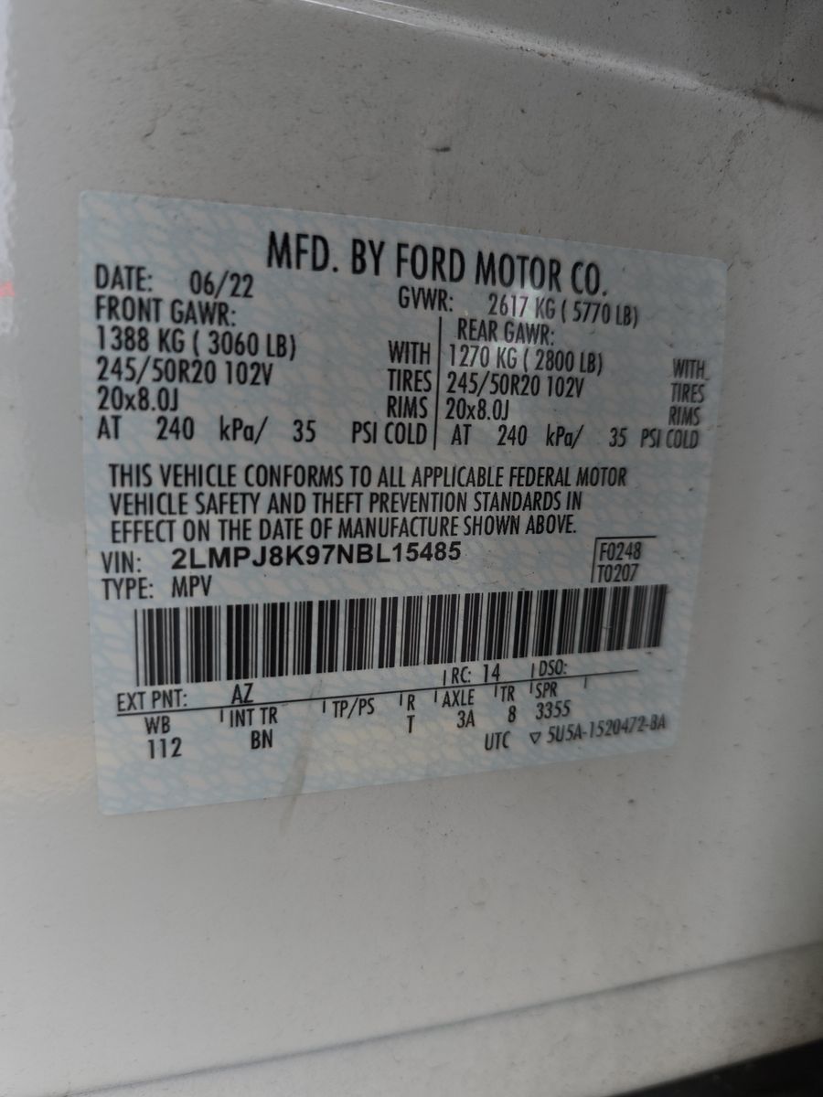 2022 Lincoln Nautilus Reserve AWD