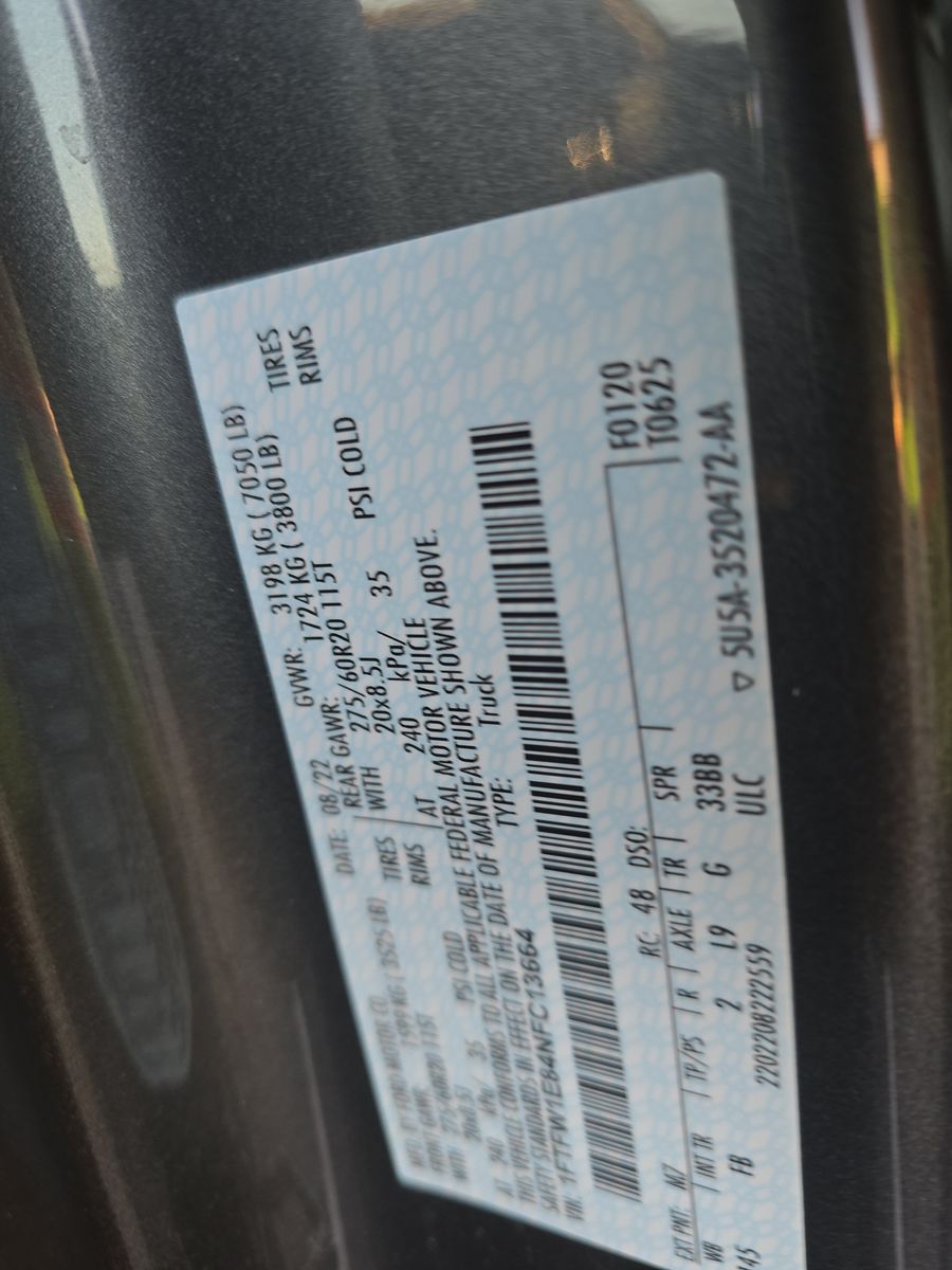 2022 Ford F-150 XLT AWD