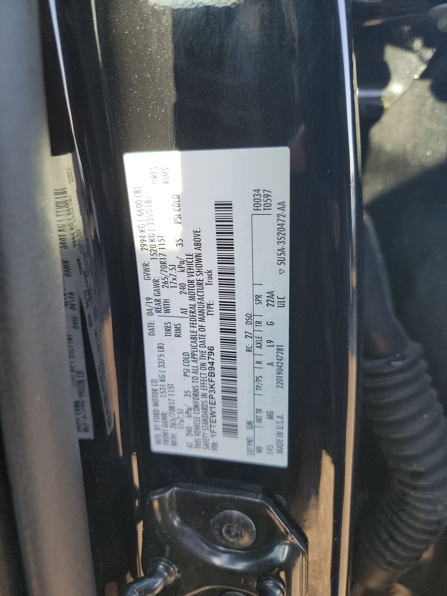 2019 Ford F-150 XLT AWD