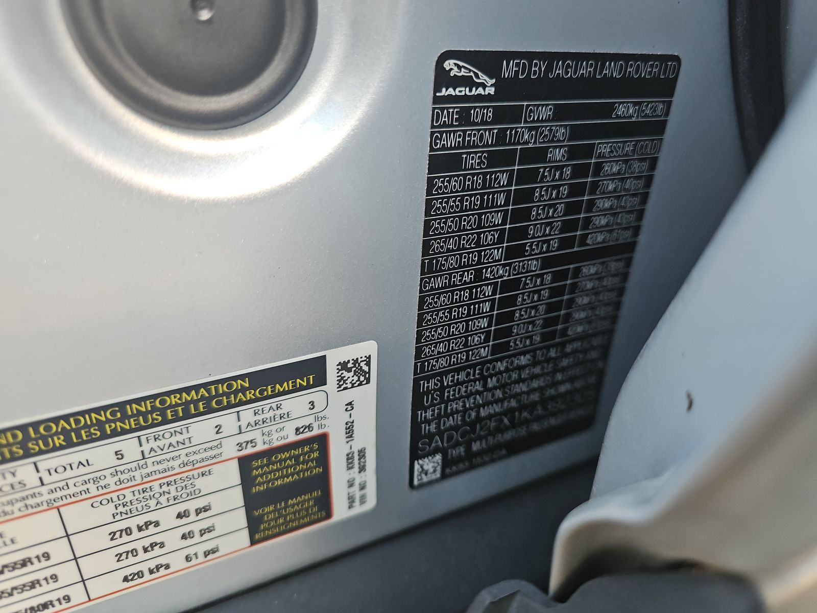 2019 Jaguar F-PACE 25t Premium AWD