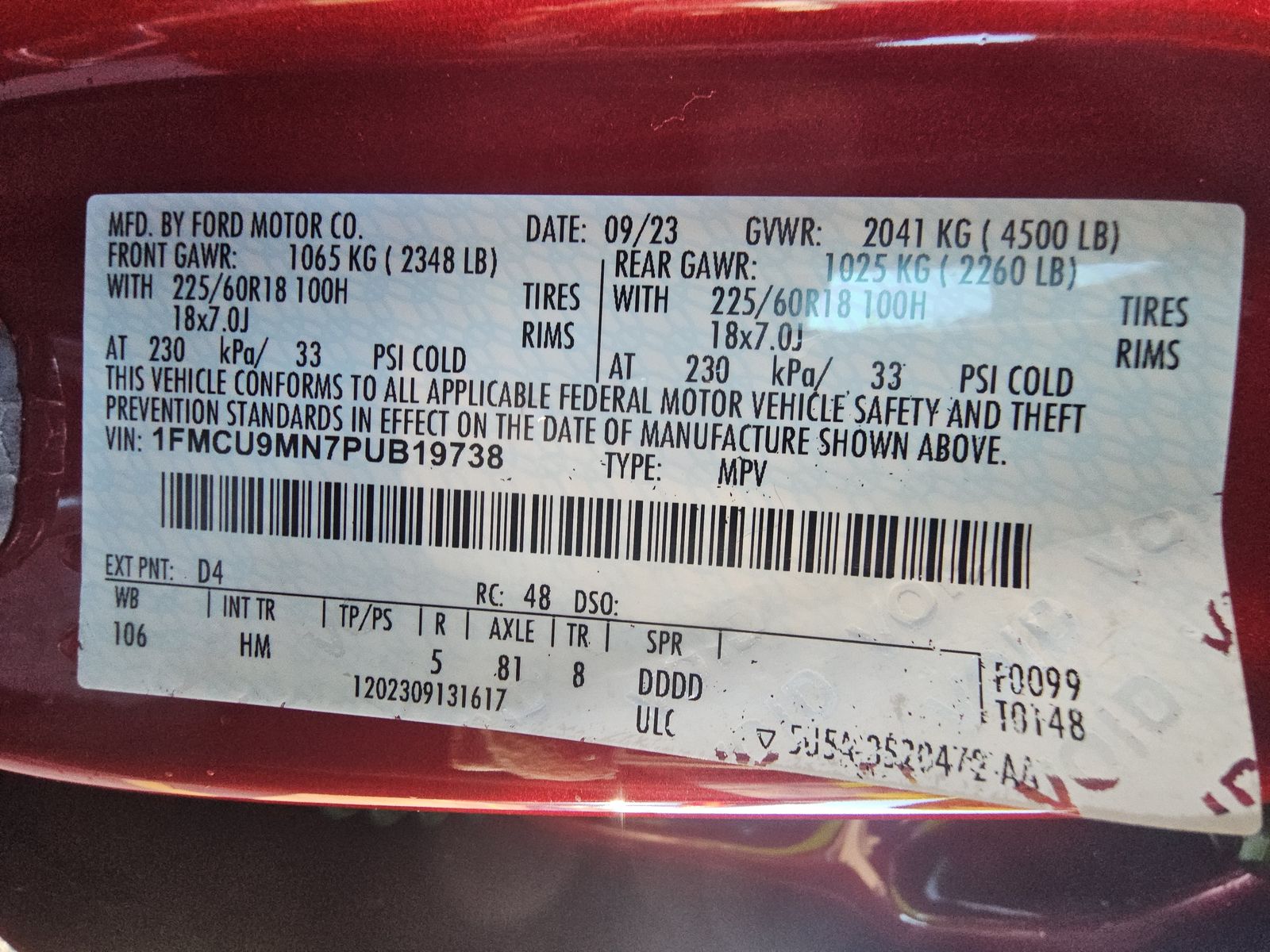 2023 Ford Escape ST-Line AWD