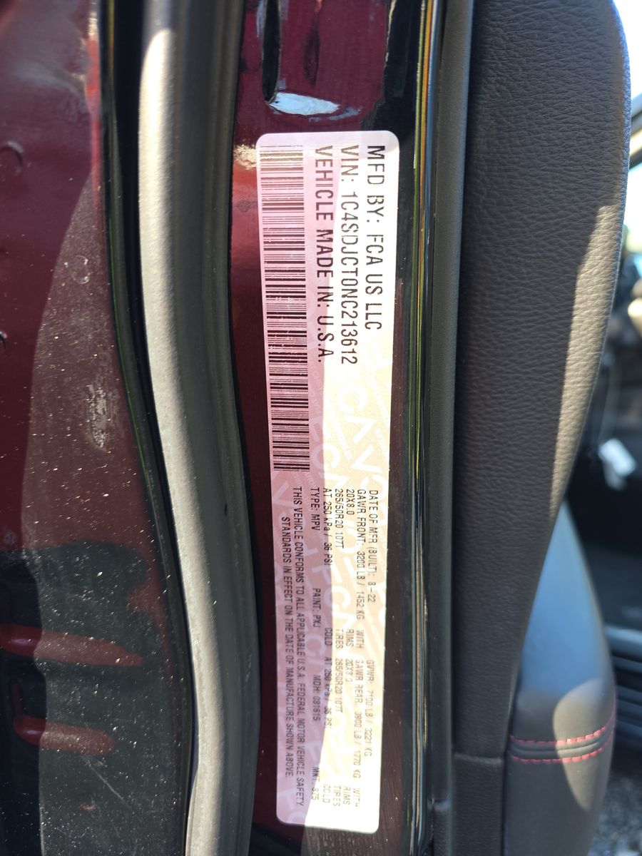 2022 Dodge Durango R/T AWD