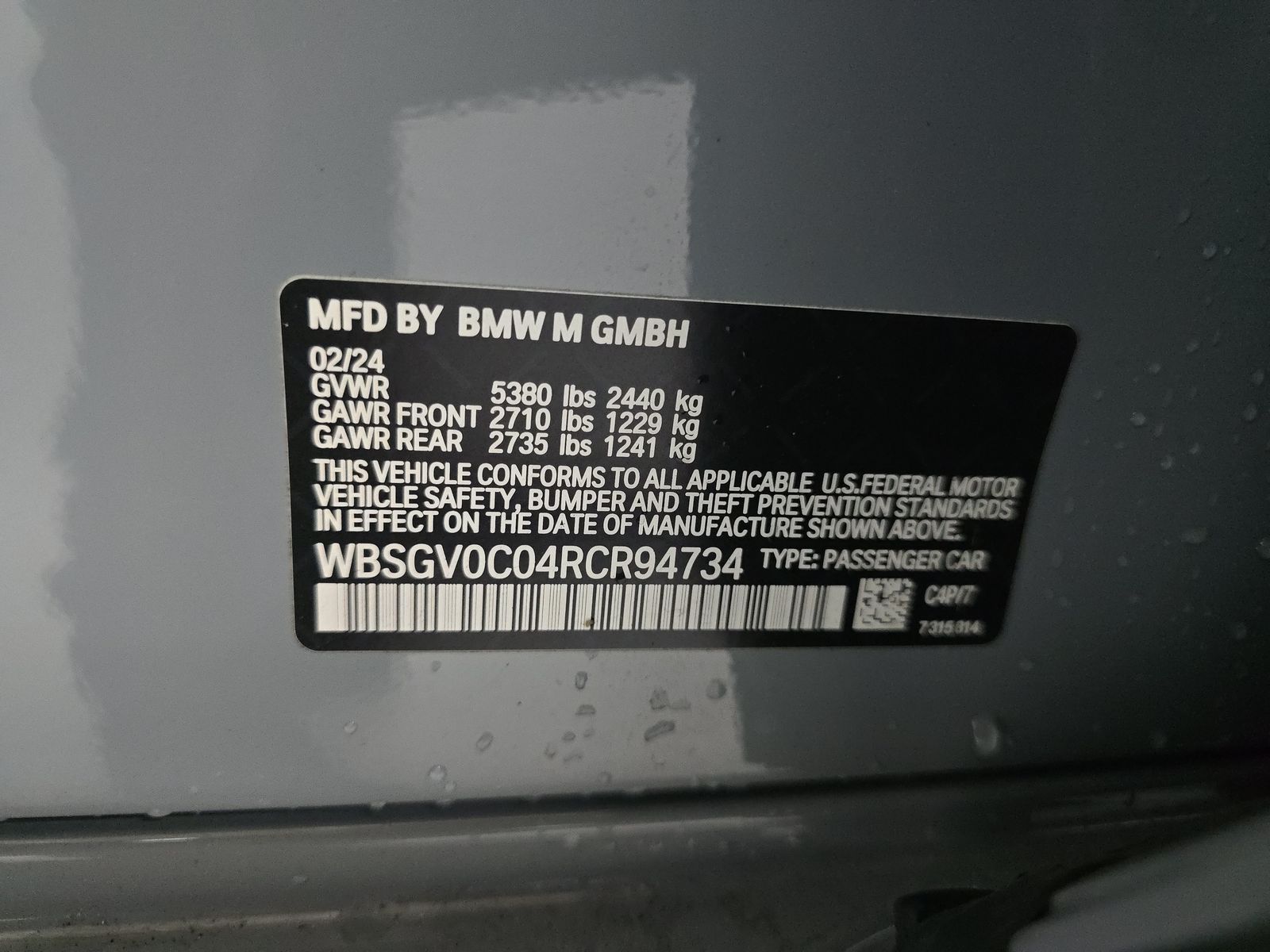 2024 BMW M8 Competition AWD