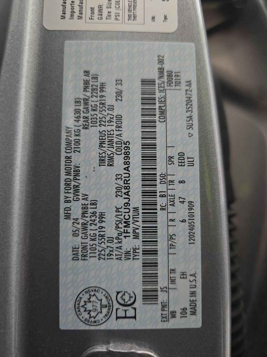 2024 Ford Escape Platinum AWD