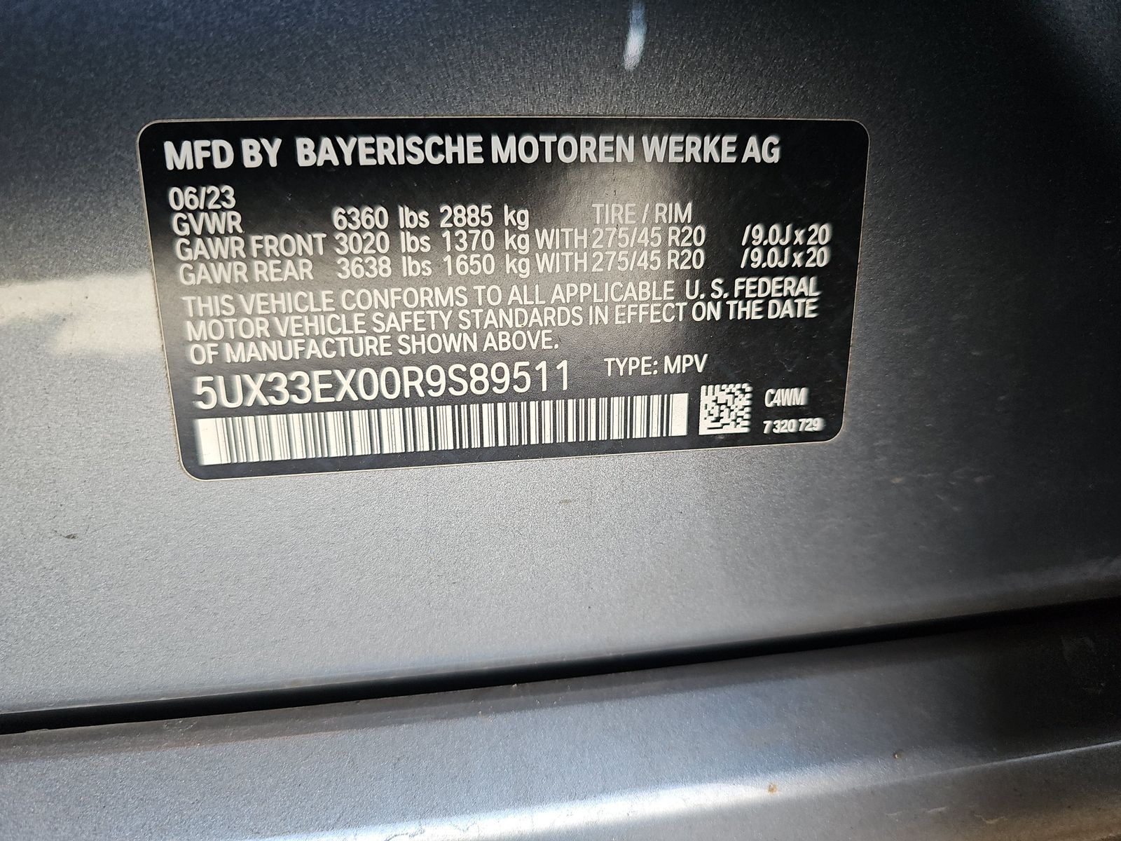 2024 BMW X6 xDrive40i AWD