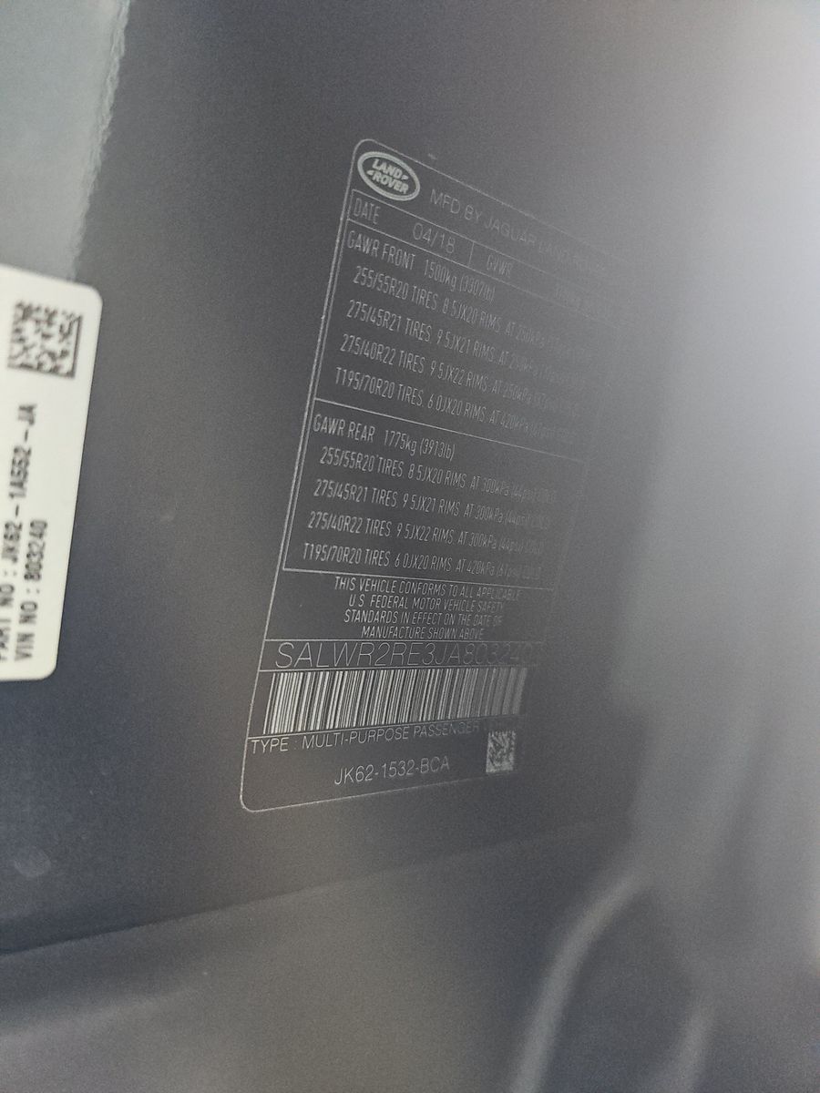 2018 Land Rover Range Rover Sport Dynamic AWD